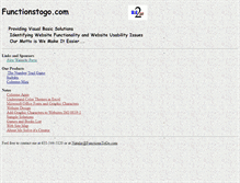 Tablet Screenshot of functionstogo.com